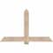 Ekena Millwork Eugene Smooth Timber Gable Bracket, Douglas Fir, 60"W x 38"H x 3 1/2"D x 5 1/2"F, 15/12 Pitch GBW060X38X0406EUG00SDF - alternate 1